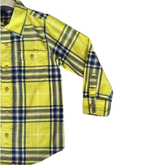GAP Kids | Yellow/Blue | PLAID SHIRT - Picture 5 of 10